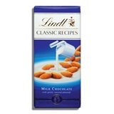 LINDT, MILK CHOCOLATE WITH ROASTED ALMONDS