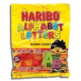 HARIBO, ALPHABET LETTERS GUMMI CANDY