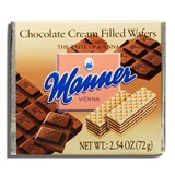 MANNER, CHOCOLATE CREAM FILLED WAFERS