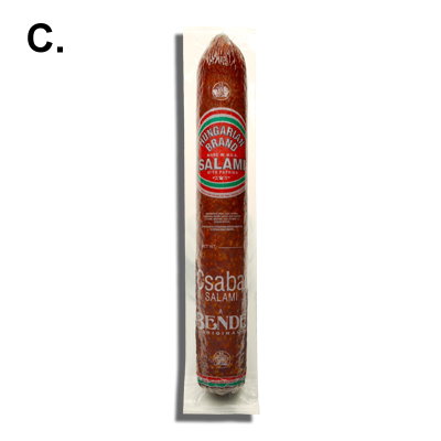 CSABAI SALAMI - LONG - ($10.89/LB)