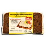 DELBA, WHOLE RYE WITH MUESLI BREAD