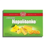 KRAS, NAPOLITANKE LEMON ORANGE CREAM WAFERS
