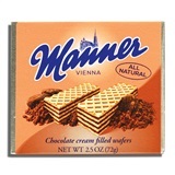 MANNER, CHOCOLATE CREAM FILLED WAFERS